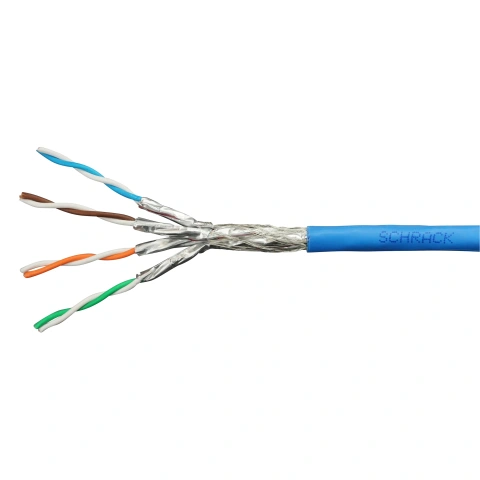 Cablu S/FTP Cat.7, 4x2xAWG23/1,1.000Mhz,LS0H,Dca,40%,albastr