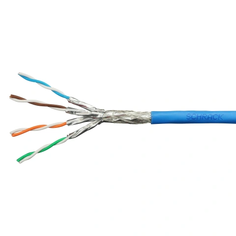 Cablu S/FTP Cat.7, 4x2xAWG23/1,1.000Mhz,LS0H,Dca,30%,albastr