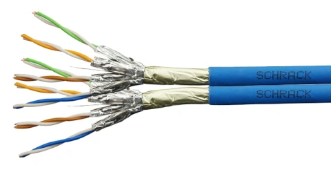 Cablu F/FTP Cat.6a,2x(4x2xAWG23/1),500MHz,LS0H3,Dca,albastru