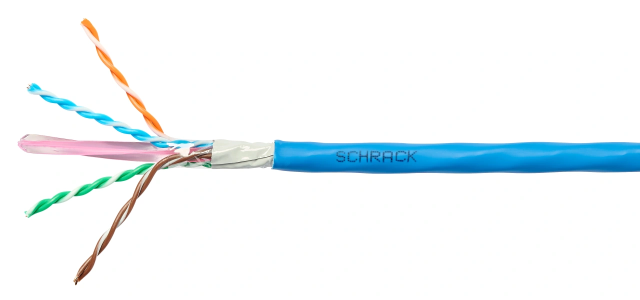 Cablu U/UTP Cat.6a, 4x2xAWG23/1, 500MHz, LS0H, Eca, albastru