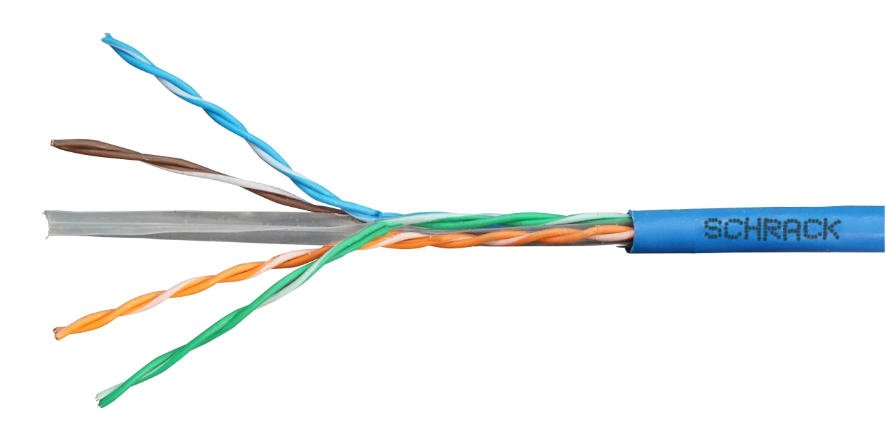 Cablu U/UTP Cat.6, 4x2xAWG23/1, 300MHz, PVC, Eca, albastru