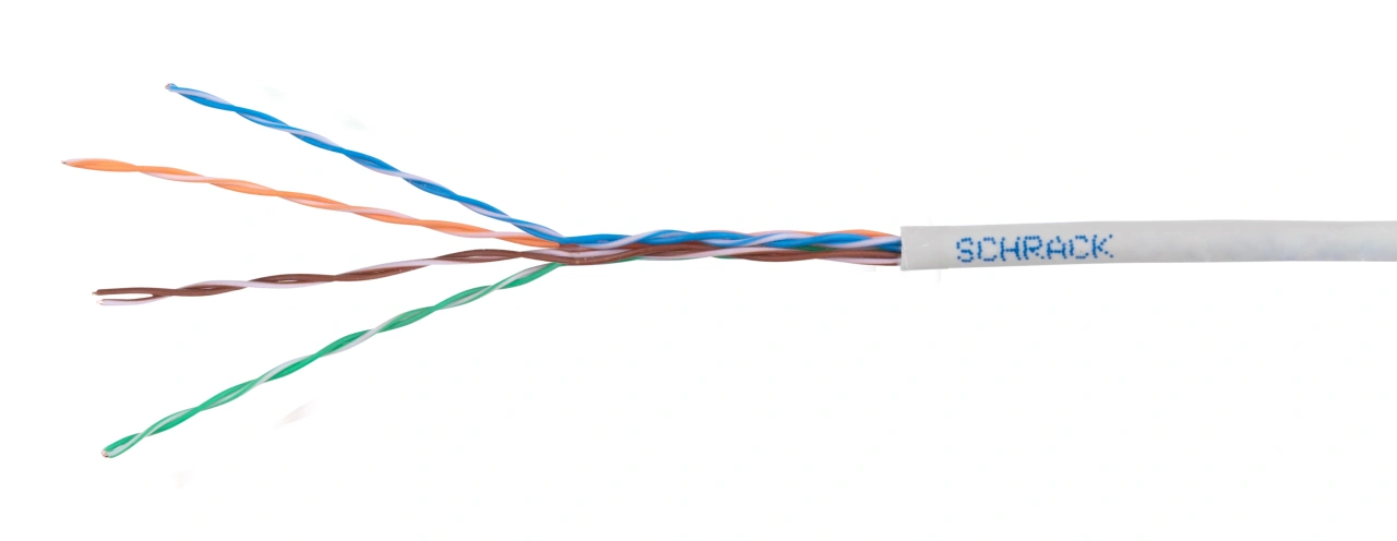 Cablu U/UTP Cat.5e, 4x2xAWG24/1, PVC, Eca, gri, cutie