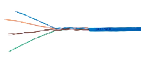 Cablu U/UTP Cat.5e, 4x2xAWG24/1, PVC, Eca, albastru, cutie