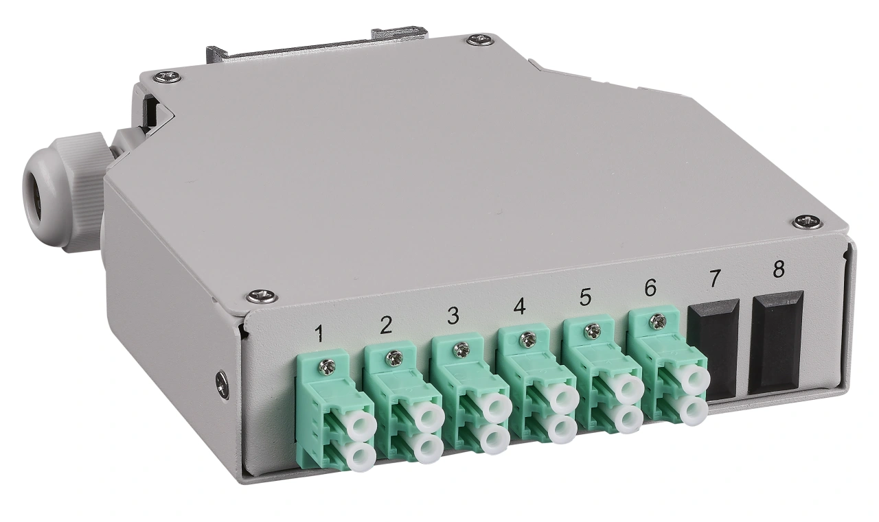 Splicebox FO pt. sina DIN,  4 Fibre, LC, 50/125µm OM3