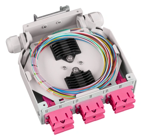 Splicebox FO pt. sina DIN,  4 Fibre, SC, 50/125µm OM4_2