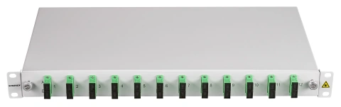 Splicebox, 4 Fibre, SC/APC, 9/125µm OS2, 19", 1U,Class C_1