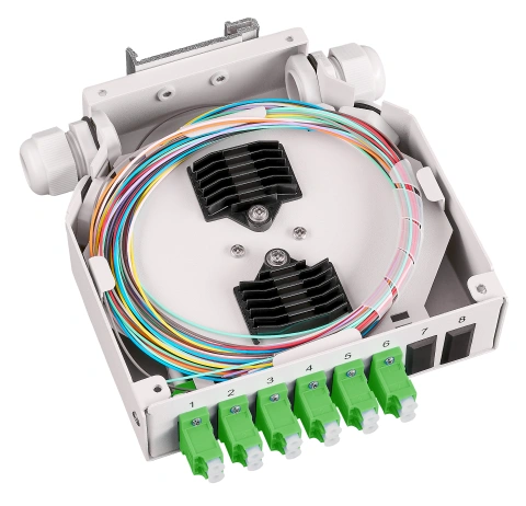 Splicebox FO pt. sina DIN,  4 Fibre, LC/APC, 9/125µm OS2_2