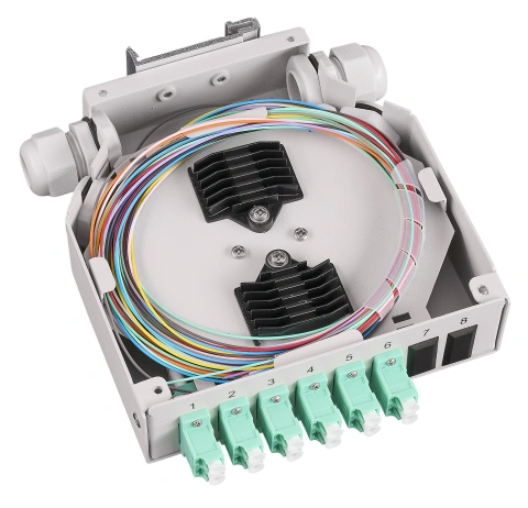 Splicebox FO pt. sina DIN,  8 Fibre, LC, 50/125µm OM3_2