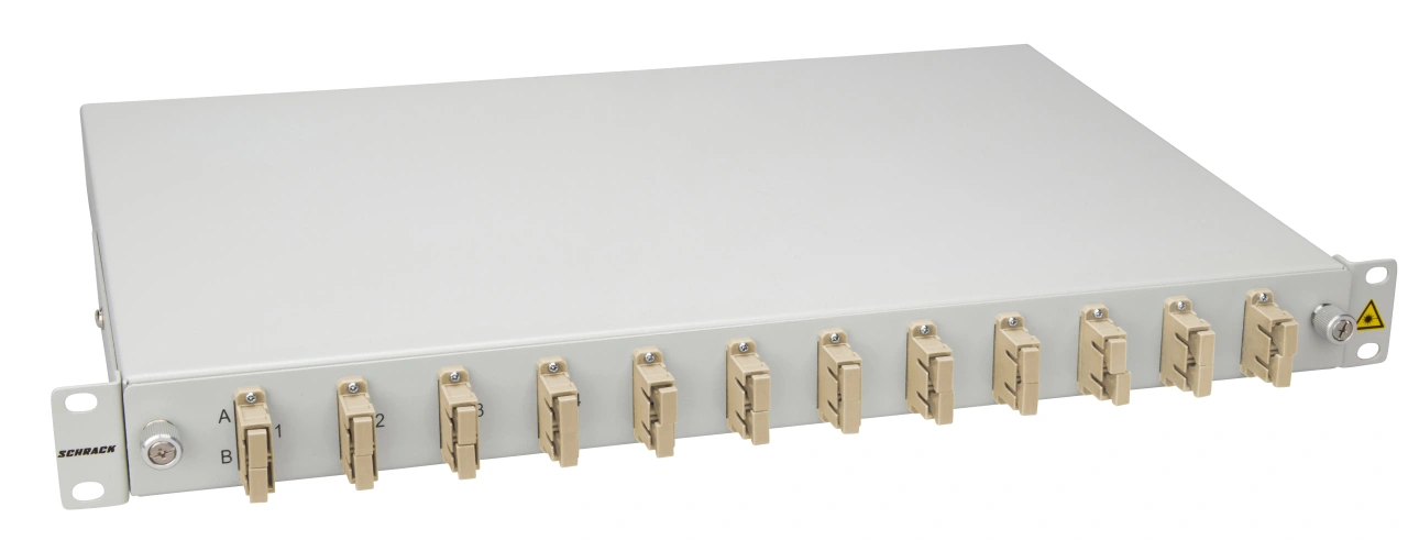 Splicebox, 8 fibre,SC,50/125µm OM2, culisant,19",1UV , ECO