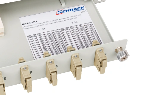 Splicebox, 8 fibre,SC,50/125µm OM2, culisant,19",1UV , ECO_1