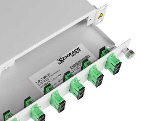 Splicebox, 8 Fibre, SC/APC, 9/125µm OS2, 19", 1U,Class C_2