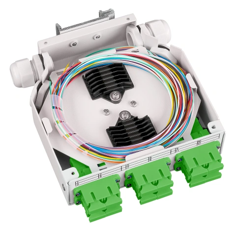 Splicebox FO pt. sina DIN,  8 Fibre, SC/APC, 9/125µm OS2_2