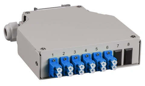 Splicebox FO pt. sina DIN,  8 Fibre, LC, 9/125µm OS2