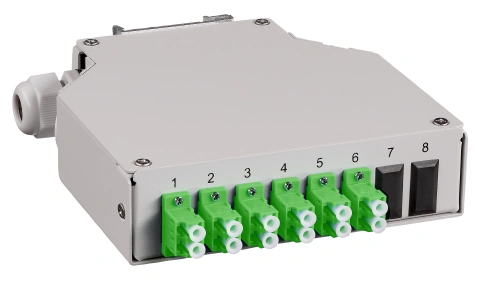 Splicebox FO pt. sina DIN,  8 Fibre, LC/APC, 9/125µm OS2