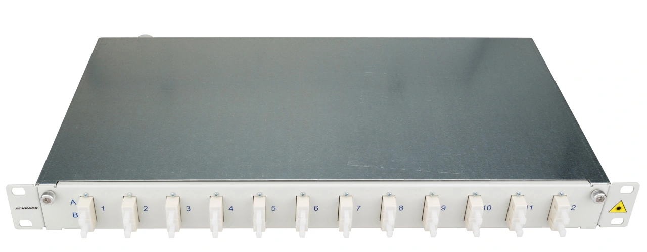 Patchpanel FO 19", 1UV, culisant, pentru 8 fibre, SC, MM