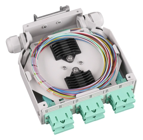 Splicebox FO pt. sina DIN,  12 Fibre, SC, 50/125µm OM3_2
