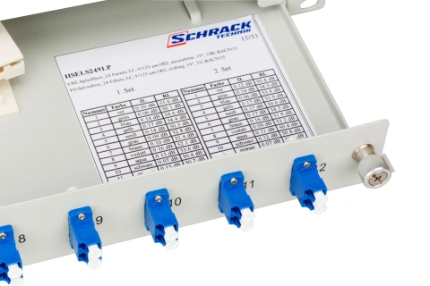 Splicebox, 12 fibre,LC, 9/125µm OS2, culisant,19",1UV , ECO_1