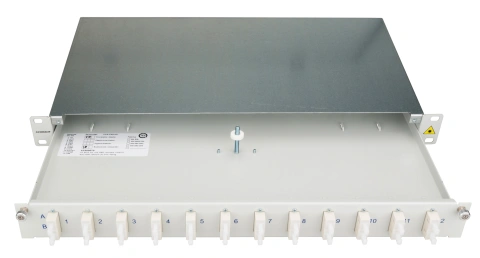 Patchpanel FO 19", 1UV, culisant, pentru 12 fibre, SC, MM_2