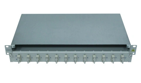 Patchpanel FO 19", 1UV, culisant, pentru 16 fibre, SC, SM