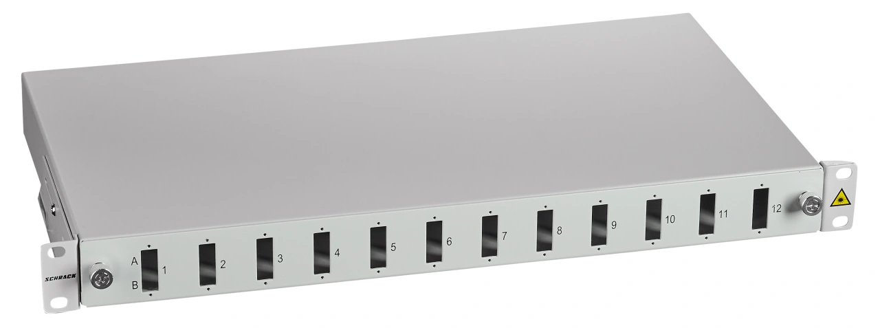 Splicebox FO gol pt. 12 cuplori SC-Duplex, 1U, RAL7035