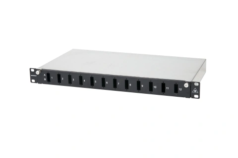 Splicebox FO gol pt 12 cuplori LC-Duplex, 1U, negru