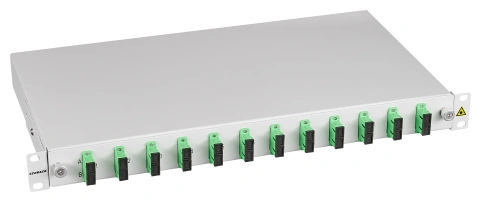 Splicebox, 24 Fibre, SC/APC, 9/125µm OS2, 19",1U,Class C