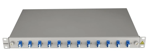 Splicebox, 24 fibre,LC,9/125µm OS2, culisant,19",1UV , ECO_2