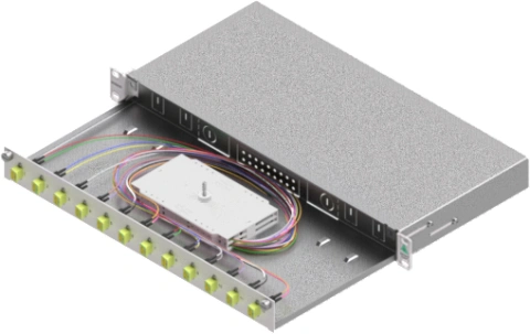 Splicebox, 24 Fibre, LC, 50/125µm OM5, 19", 1U, Class B