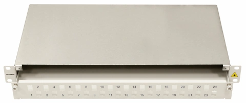 Splicebox gol pentru 24 cuple LC-duplex, 1UV, RAL7035_1