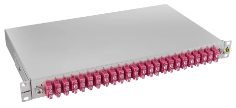 Splicebox FO, 48 Fibre, SC, 50/125µm OM4, 19", 1U, Class C