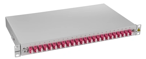 Splicebox FO, 48 Fibre, LC, 50/125µm OM4, 19", 1U, Class C