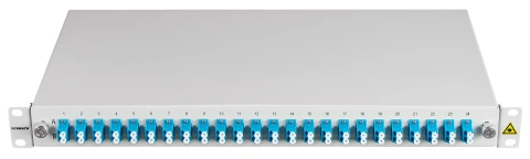 Splicebox FO, 48 Fibre, LC, 9/125µm OS2, 19", 1U, Class C_1