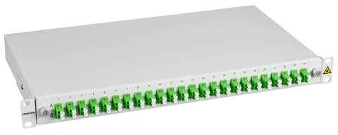 Splicebox, 48 Fibre, LC/APC, 9/125µm OS2, 19",1U,Class C