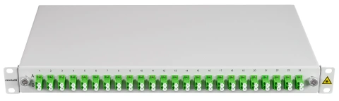 Splicebox, 48 Fibre, LC/APC, 9/125µm OS2, 19",1U,Class C_1