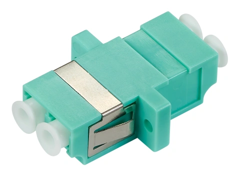 Cuplor FO LC-Duplex, Plastic, OM3, ceramic, flanșă_1