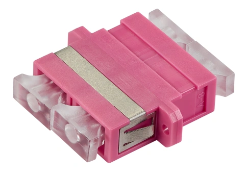 Cuplor FO SC-Duplex, Plastic, OM4, ceramic, flanșă_1