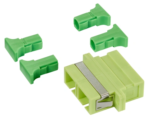 Cuplor FO SC-Duplex, Plastic, OM5, ceramic, flanșă_1