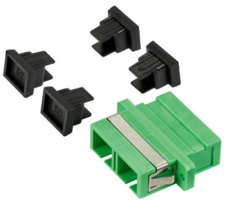Cuplor FO SC/APC-Duplex, Plastic, OS2, ceramic, flanșă
