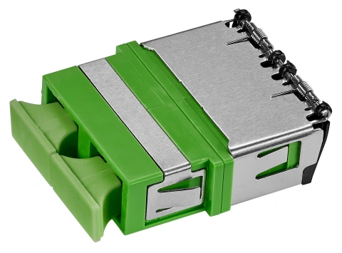 Cuplor FO SC/APC-Duplex, Plastic, OS2, ceramic, fără flanșă