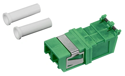 Cuplor FO LC/APC-Duplex, Plastic, OS2, ceramic, fără flanșă_1