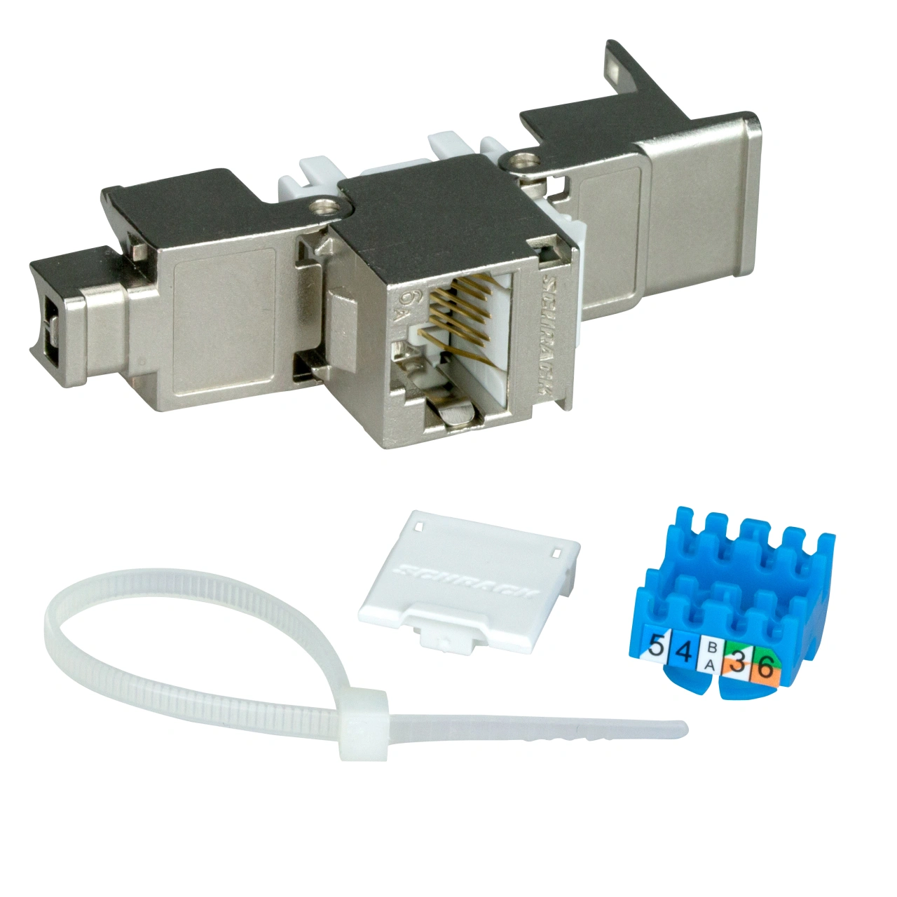 Modul TOOLLESS LINE RJ45 ecranat, Cat.6a 10GB (SFB)