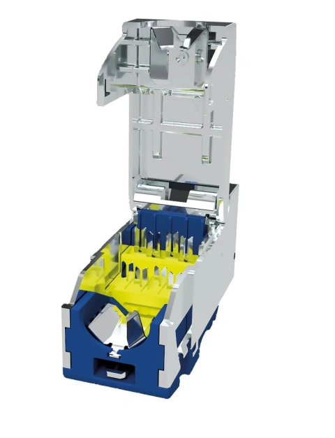 Modul S-JACK RJ45 ecranat, Cat.6a 10GB (SFB), 4PPoE 100W_2