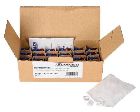 Modul S-JACK RJ45 ecranat, Cat.6a 10GB (SFB), 4PPoE 100W_4