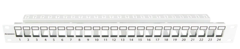 Patchpanel 19" 24 porturi(SFA)(SFB) goale,1UH,RAL7035,scurt_3