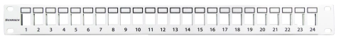 Patchpanel 19" 24 porturi(SFA)(SFB) goale,1UH,RAL7035,scurt_4