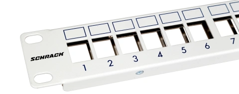 Patchpanel pt. 24 module TOOLLESS LINE, 1UH, 19", RAL7035_6