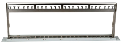 Patchpanel pt. 24 module TOOLLESS LINE, 1UH, 19", RAL7035_7