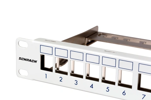 Patchpanel pt. 24 module TOOLLESS LINE, 1UH, 19", RAL7035_8