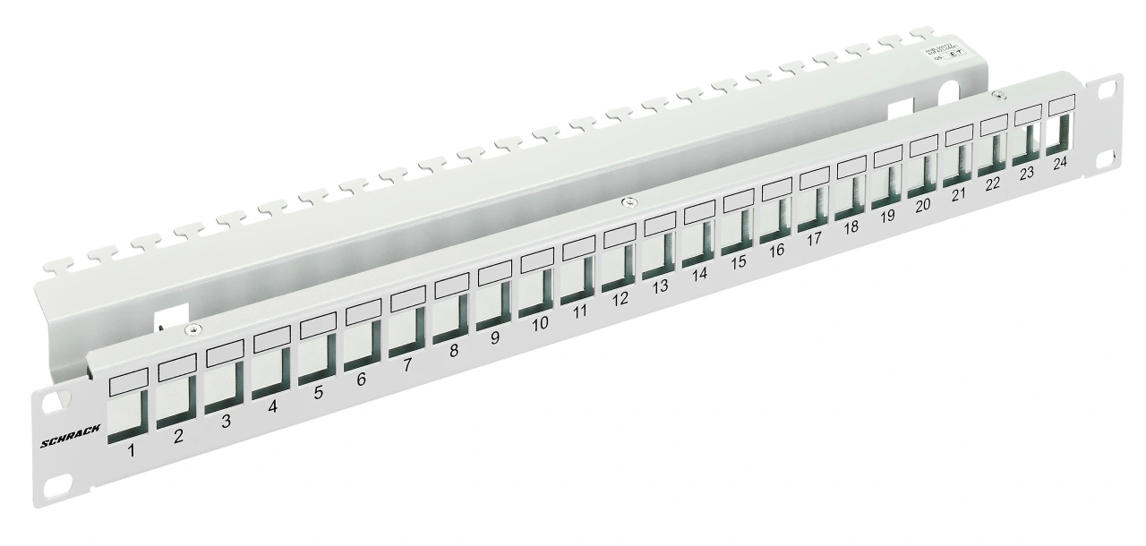 Patchpanel gol 19" pentru 24 module (SFA)(SFB), 1U, RAL7035