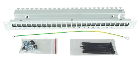 Patchpanel gol 19" pentru 24 module (SFA)(SFB), 1U, RAL7035_3